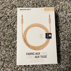 Fabric auxiliary cable